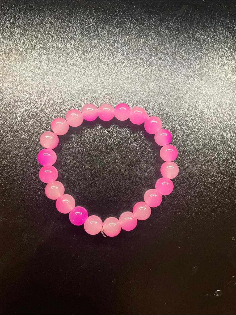 Pink Beaded Stretch Bracelet - Women Jewelry